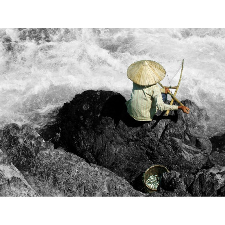 Jeff Périgois  Pêcheur dans le Mékong  Galerie Photo-Originale